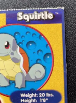 Squirtle #07 Poke Trivia Burger King Pokemon Card 1999 Nintendo HP/DMG - Image 3