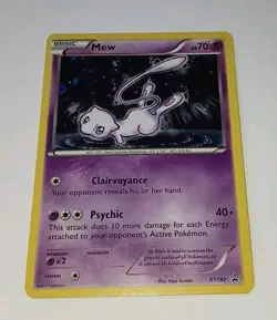 2017 MEW Black Star Holo Promo XY192 XY Pokemon Card NM/Mint 🌟 Tsuruta - Image 1