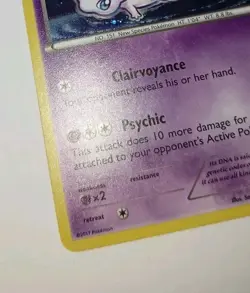 2017 MEW Black Star Holo Promo XY192 XY Pokemon Card NM/Mint 🌟 Tsuruta - Image 3