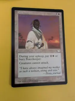 Peacekeeper. Summon Old Vintage. Weatherlight Magic the Gathering Card. - Image 5