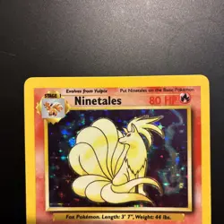 Ninetales 12/102 Holo 1999 Base Set Pokemon Card TCG LP - Image 2