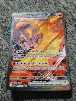 Pokemon TCG Team Rockets Moltres EX Holo Card 229/182 Sir Destined Rivals - Image 1
