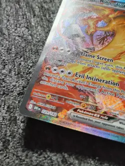 Pokemon TCG Team Rockets Moltres EX Holo Card 229/182 Sir Destined Rivals - Image 4