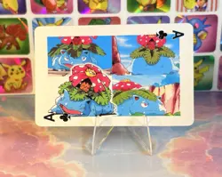 Pikachu Pokemon Vintage Playing Poker Card Charizard Nintendo - Prism Holo Back - Image 1