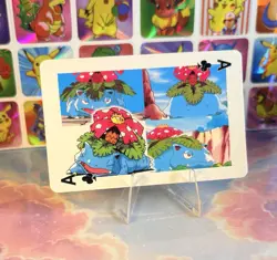 Pikachu Pokemon Vintage Playing Poker Card Charizard Nintendo - Prism Holo Back - Image 3