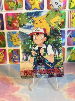 Pikachu Pokemon Vintage Playing Poker Card Charizard Nintendo - Prism Holo Back - Image 5