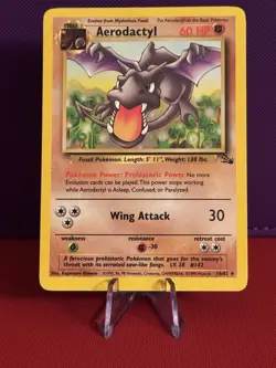 Pokemon TCG Aerodactyl Fossil Card 16/62 Non Holo Rare Wotc Vintage NM - Image 1