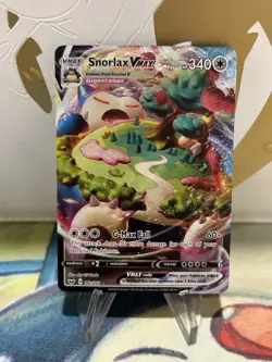 Snorlax Vmax 142/202 Pokemon Sword & Shield Base Set Ultra Rare Card NM - Image 1