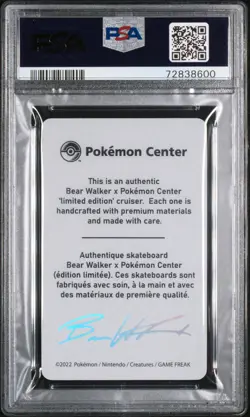 2022 POKEMON CENTER X BEAR WALKER COLL CARDS Blastoise PSA 10 - Image 2