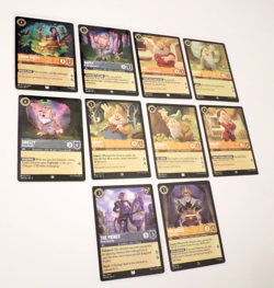 Disney Lorcana Theme Lot - Snow White And The Seven Dwarves Lot of 10 Cards - Image 1