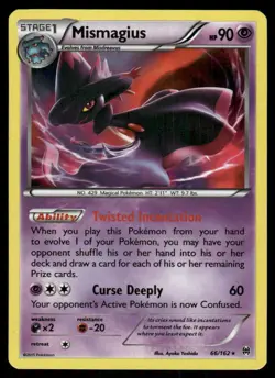 Pokemon Cards Mismagius 66/162 BREAKthrough XY Holo Rare NM - Image 1