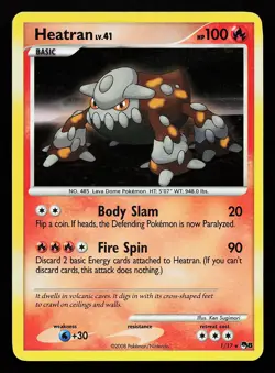 Heatran 1/17 Holo Rare POP Series 8 Pokemon Card - Image 1