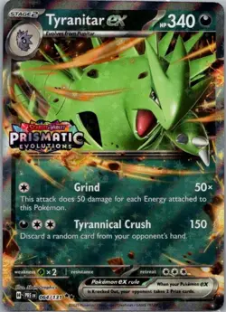 Tyranitar ex (Prismatic Evolutions Stamp) Double Rare Miscellaneous Cards & Prod - Image 1