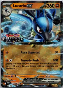 Lucario ex (Prismatic Evolutions Stamp) Double Rare Miscellaneous Cards & Produc - Image 1