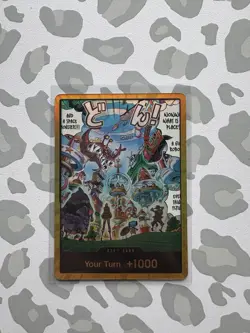 Egghead OP14 Gold Don!! Manga Azure Sea's Seven One Piece Card English - Image 1
