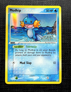 Mudkip #57/100 EX Crystal Guardians Stamped Reverse Holo Pokemon TCG Card - Image 1