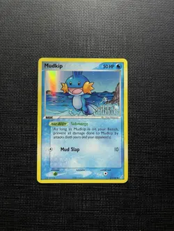Mudkip #57/100 EX Crystal Guardians Stamped Reverse Holo Pokemon TCG Card - Image 2