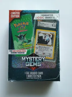 Pokemon Mystery Gems 1 CGC Graded Card And 1 Random Booster Pack New - Image 3