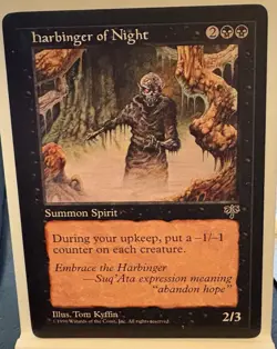 🔥 Harbinger of Night NONFOIL MTG Moderate Play Mirage Reserved List 🔥 - Image 1