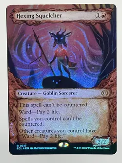 Hexing Squelcher - Showcase - FOIL - Lorwyn Eclipsed NM - MTG Magic - Image 1