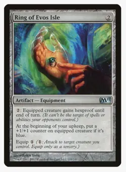 ​Ring of Evos Isle | MTG M13 | Equip Hexproof +1/+1 Counter EDH Voltron | LP - Image 1