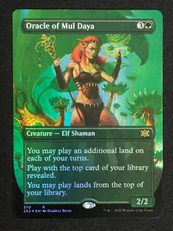 1x MTG Oracle of Mul Daya (Borderless, Foil) - Double Masters 2022 (2X2) #370 - Image 1