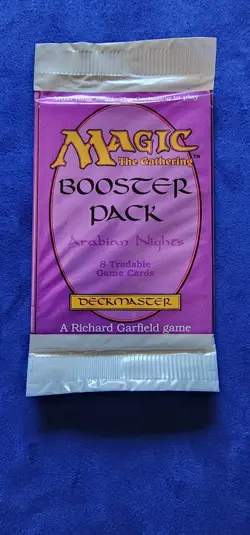 1993 Magic The Gathering Arabian Nights Flawless Factory-Sealed Booster Pack - Image 1
