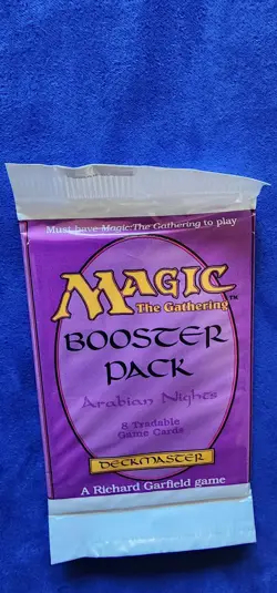 1993 Magic The Gathering Arabian Nights Flawless Factory-Sealed Booster Pack - Image 2