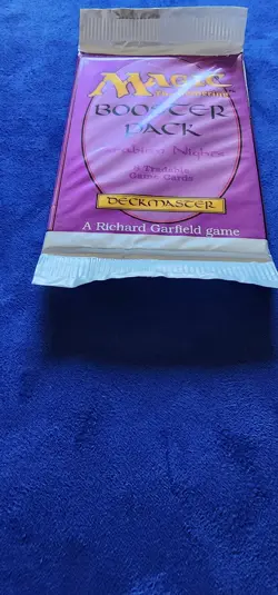 1993 Magic The Gathering Arabian Nights Flawless Factory-Sealed Booster Pack - Image 3