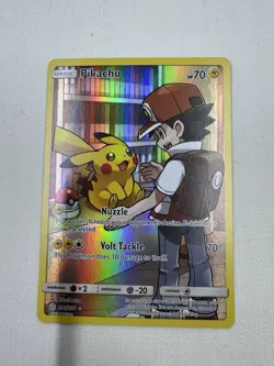 Pokemon Card TCG Pikachu Holo Card 241/236 Secret Sm-Cosmic Eclipse Edition NM - Image 1