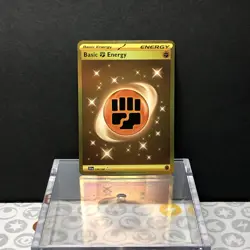 Basic Fighting Energy HYPER RARE Pokemon Scarlet & Violet 258/198 - Image 1