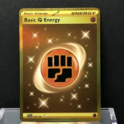 Basic Fighting Energy HYPER RARE Pokemon Scarlet & Violet 258/198 - Image 2