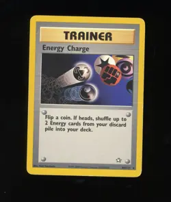 Energy Charge 85/111 Trainer Pokemon Card WOTC Vintage Rare - Image 1