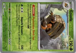 Pokemon TCG Crustle 012/182 Destined Rivals Reverse Holo Pokemon Trading TCG - Image 5