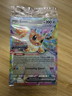 Pokemon Prismatic Evolutions Eevee ex 075/131 Surprise Box Stamped Sealed QTY - Image 1