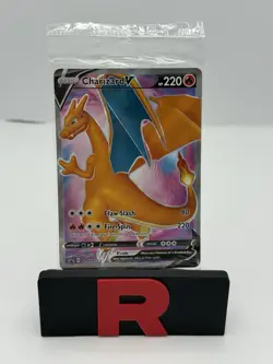 SEALED 2020 Pokemon Champions Path UPC Charizard V SWSH050 Full Art Promo - Image 1