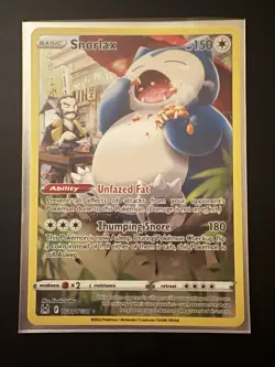 Pokemon Snorlax TG10/TG30 Trainer Gallery Full Art Holo NM - Image 2