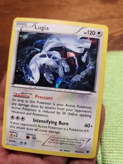 Lugia 78/124 Cracked Ice Holo Fates Collide Rare 2016 Pokemon TCG - Image 2