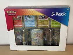Costco Pokemon 5 Pack Galar Pals Mini Tins- Evolving Skies and Brilliant Stars - Image 1