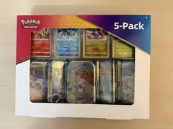 Costco Pokemon 5 Pack Galar Pals Mini Tins- Evolving Skies and Brilliant Stars - Image 2