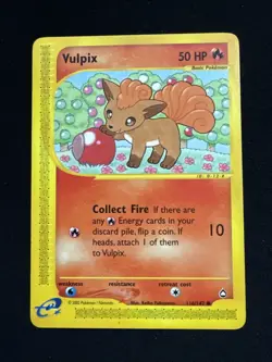 Vulpix #116/147 - Pokemon TCG - Aquapolis E-Reader - LP - Image 1