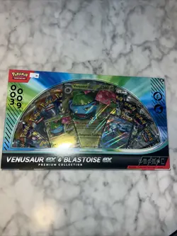 NEW! Pokemon Venusaur Ex & Blastoise Ex Premium Collection Gamestop Exclusive - Image 1