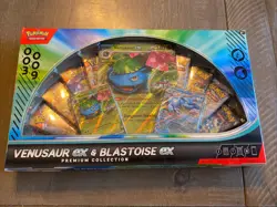 Pokemon TCG Venusaur EX And Blastoise EX Premium Collection Gamestop Exclusive - Image 1