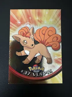Pokemon Topps Series 1 Blue Logo Holo #37 Vulpix - Image 1