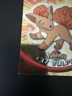 Pokemon Topps Series 1 Blue Logo Holo #37 Vulpix - Image 2