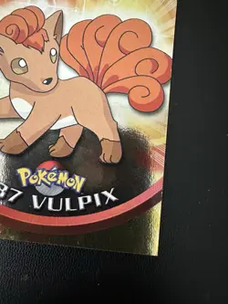Pokemon Topps Series 1 Blue Logo Holo #37 Vulpix - Image 3