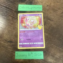 Mew 011/025 Pokemon TCG Celebrations Holo NM/M - Image 1