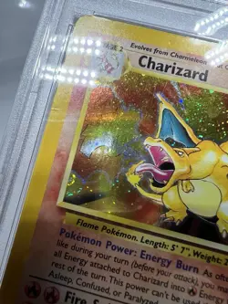 2000 POKEMON BASE SET 2 #4 CHARIZARD-HOLO PSA 4 - Image 3