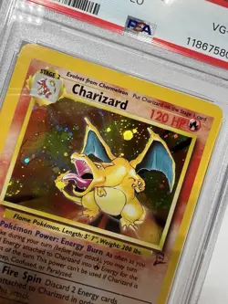 2000 POKEMON BASE SET 2 #4 CHARIZARD-HOLO PSA 4 - Image 4