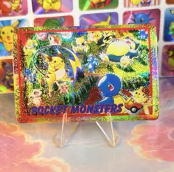 Pokemon HOLO Vintage Pocket Monsters Vending Prism Sticker 1998 Nintendo - Image 1